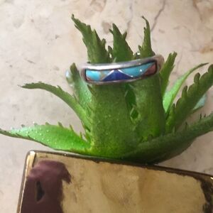 Southwest Silver & Gem Ring